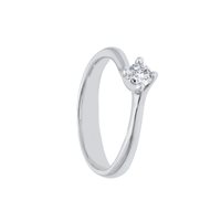 Anello Babila Milano Donna Forever in Oro bianco Diamante 0.10 Ct BBA24010C - BBA24010C